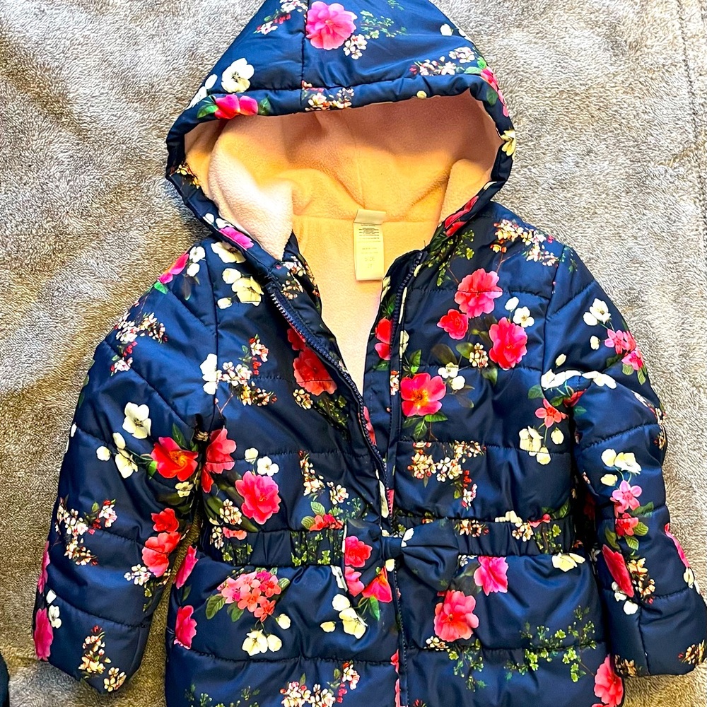 Beautiful floral 2T toddler winter jacket